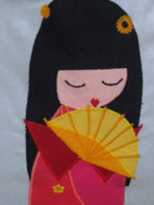 Απλικέ  Kokeshi