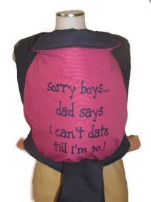 Iron-on Sorry boys ...