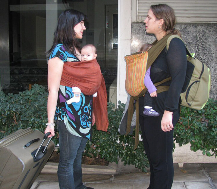 Βαλίτσες και babywearing