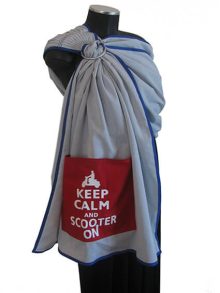 Iron-on Keep calm and scooter on