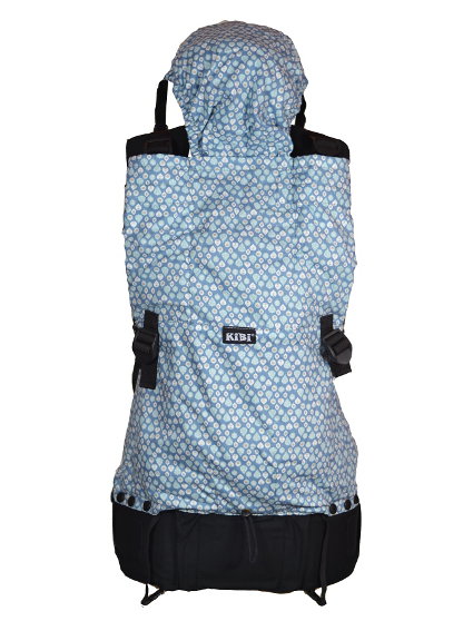 KiBi Evo Baby Carrier Blue Leaves via Asteraki Slings