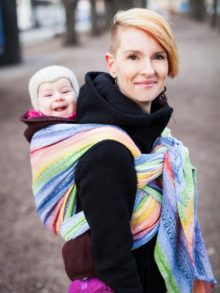 Ellevill woven wrap - Gaia Rainbow