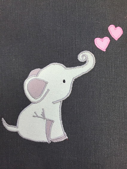 Aplique Cute baby elephant