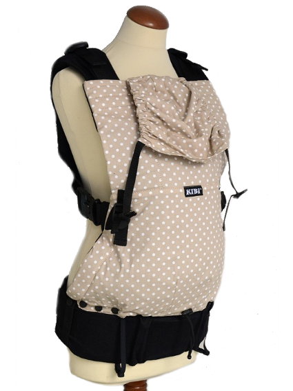 Μάρσιπος Αγκαλιάς KiBi Beige White από τα Αστεράκια