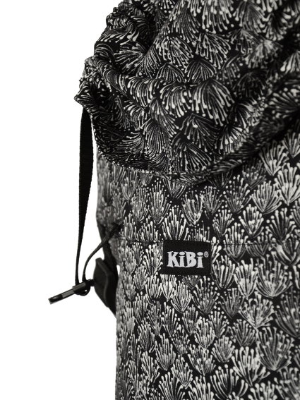 KiBi Evo Baby Carrier Dandelion Black via Asteraki Slings - Image 2