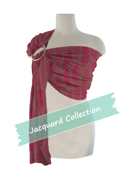 Ζακάρ Υφαντός Μάρσιπος Αγκαλιάς Ring Sling Feather Virtual Pink