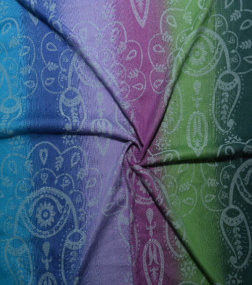 Woven Jacquard Ring Sling Rainbow Shadow Cloud - Image 2