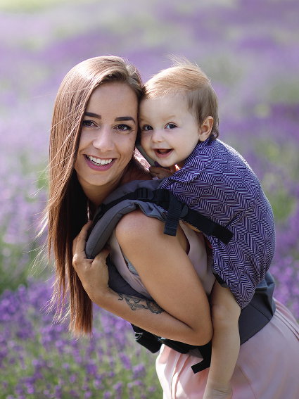 Μάρσιπος Αγκαλιάς Kinder Hop Diamond Lavender από τα Αστεράκια - Image 2