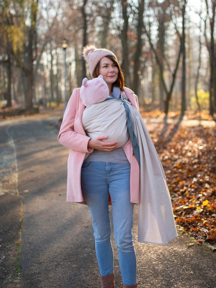 Μάρσιπος Αγκαλιάς Ring Sling Diamond Creamy - Image 2
