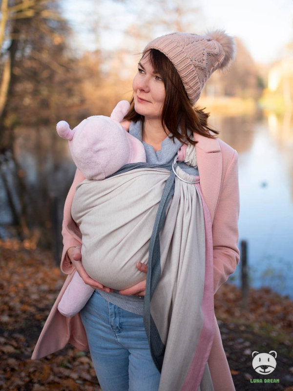 Μάρσιπος Αγκαλιάς Ring Sling Diamond Creamy - Image 3