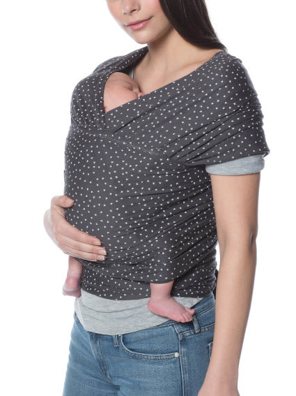 Ergobaby AURA Ελαστικός Μάρσιπος Wrap - Twinkle Grey - Image 2