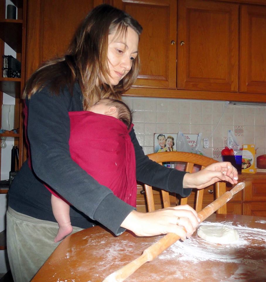 Άνοιγμα φύλλου με το μωρό