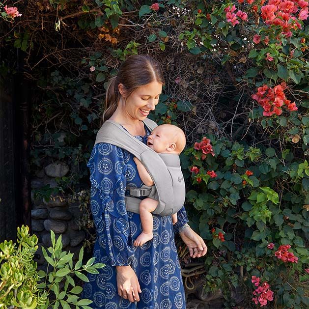 Μάρσιπος για νεογέννητα Ergobaby Embrace Soft air mesh Soft Grey