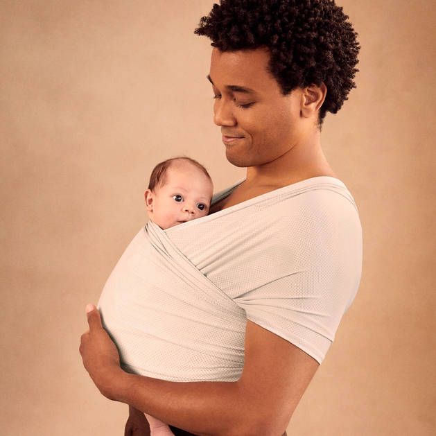 Ελαστικός μάρσιπος Aura mesh baby wrap χρώμα Soft Grey