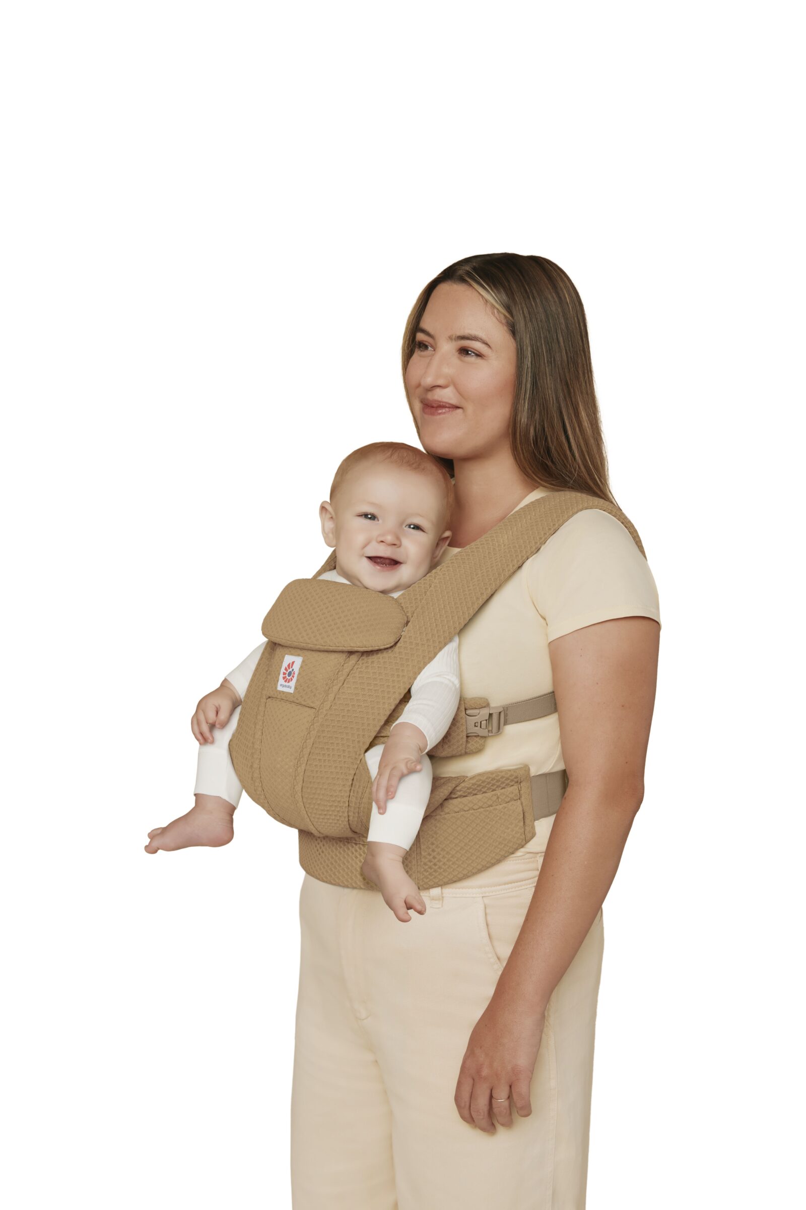 Εργονομικός μάρσιπος Ergobaby Omni Deluxe Camel για όλες τις θέσεις και όλες τις ηλικίες